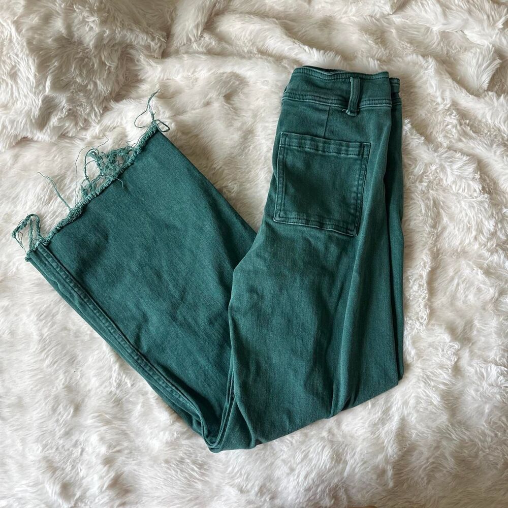 Miou Muse Women's Green and Blue Jeans